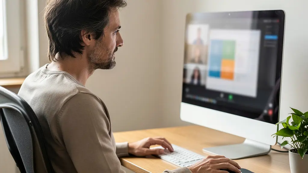 Consultation visioconférence courtier crédit immobilier bureau domicile